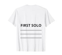 First Plane Solo Tail Flight School Student Flying Pilot T-Shirt