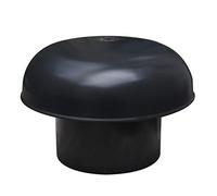 First Plast CDV100A Ventilation Hat Head Exalter, Black, Diameter 100 mm