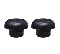 First Plast CDV100A Ventilation Hat Head Exalter, Black, Diameter 100 mm (Pack of 2)