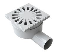 First Plast CHABS1040G ABS Siphon Closure, Grey, 100 x 100 mm