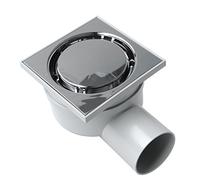 First Plast chabse1050 m-y Manhole Cover syphom in ABS with Grid, Chrome