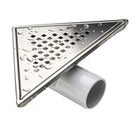 First Plast CHABST2517IN Corner Siphon with Horizontal Drain Diameter 50 mm, Dimensions 175x250x175 mm