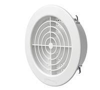 First Plast encastr. Round Grill with Fly D.125 Blanc-Pass Air 30 cm2