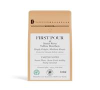 First Pour Brazil Yellow Bourbon Ground Coffee 227g - Pure Single-Origin Medium Roast | Grown in Volcanic Soil, Mycotoxin-Free, Sun-Dried & Ethically Sourced
