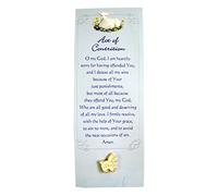 First Reconciliation Prayer Guide Card and Lapel Pin for Kids, Book Mark with Act of Contrition, 6 Inch