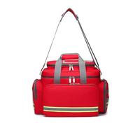 First Responder Bag Empty,Professional First Aid Bag,with Reflective Strip Emergency Medical Bag,Medical Supplies Organiser,for Home and Work,EMT,EMS,Paramedics(Red)