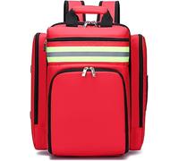 First Responder Bag, First Aid Kit Empty Backpack, Emergency Kits Waterproof Wear Resisting Adjustable Strap Breathable Back, Large Medical Backpack For Travel Camping Cycling Outdoor Survival,Blue
