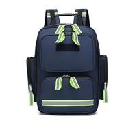 First Responder Bag Trauma Backpack Empty, Medical Supplies Bags, Nurse Bag with Reflective and Rescue Whistle for Home Health Care, Hospice Visit, Travel, or Emergency Event(Navy Blue)