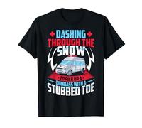 First Responder - Dashing Through the Snow EMS EMT Paramedic T-Shirt