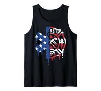 First Responder EMS EMT Paramedic American Flag USA Drip Tank Top