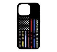 First Responder Hero Flag Nurse EMS Police Fire Military Case for iPhone 16 Pro