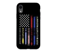 First Responder Hero Flag Nurse EMS Police Fire Military Case for iPhone XR