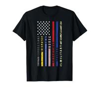 First Responder Thin Line Flag Dispatch Nurse EMS Police T-Shirt