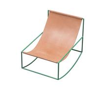 First Rocking Chair Green/ Leather