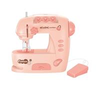 First Sewing Machine- Children Educational Craft, Beginner Stitching Kit | Portable Battery Powered Embroidery Tool, Creative Travel Gift for Young Tailor Fashion Design Skill Learning