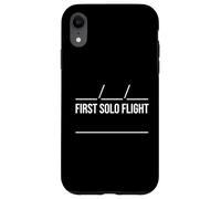 First Solo Flight - Airline Pilot Aviation Aircraft Lover Case for iPhone XR