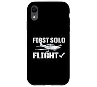 First Solo Flight - Airline Pilot Aviation Aircraft Lover Case for iPhone XR