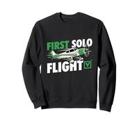 First Solo Flight - Airline Pilot Aviation Aircraft Lover Sweatshirt