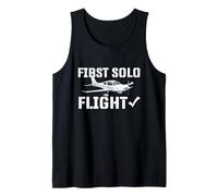 First Solo Flight - Airline Pilot Aviation Aircraft Lover Tank Top