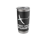 First Solo Flight Glider Student Gliding Adventure Sailplane Stainless Steel Insulated Tumbler