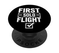 First Solo Flight Student Pilot Aviation Training PopSockets Adhesive PopGrip