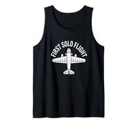 First Solo Flight Student Pilot Aviation Training Tank Top