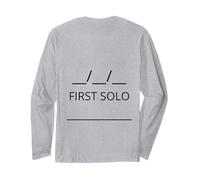 First Solo Tail Flight School Instructor Private Pilot Long Sleeve T-Shirt