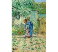 First Steps, after Millet (1890) by Vincent Van Gogh Notebook Journal: Famous Paintings Notebooks