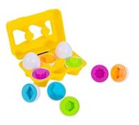 First Steps | Baby Shape Sorter Egg Toy | Learn & Play Matching Eggs Set | Colour & Shape Sorting Educational Toy | 6 Eggs with Case | 6+ Months