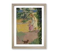 First Steps By Maurice Denis Classic Painting Framed Wall Art Print, Ready to Hang Picture for Living Room Bedroom Home Office Décor, Oak A3 (34 x 46 cm)