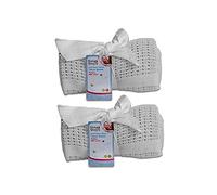 First Steps Cellular Blanket Soft Pure 100% Cotton Baby Comfort Newborn White Pack Of 2