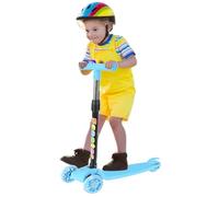 First Steps Scooter, Folding Scooter | Three Wheels with Flashing LED Wheels for Children 2-8 Years Boys Girls Outdoor Moves Free