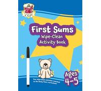 New First Sums Wipe-Clean Activity Book for Ages 4-5 (with pen)