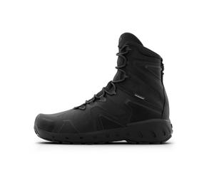 First Tactical Men's 8" AERO-TAC H2O Side Zip Boot, Black/White, 10.5 UK