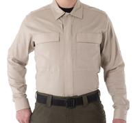 First Tactical Men's Long Sleeve Tactix BDU Shirt - Khaki - Professional Profile