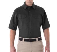 First Tactical Mens V2 Short Sleeve Tactical Shirt Police Security Top Black