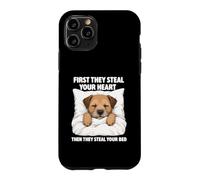 First They Steal Your Heart - Border Terrier Lover Dog Mom Case for iPhone 11 Pro