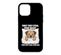 First They Steal Your Heart - Border Terrier Lover Dog Mom Case for iPhone 12 mini