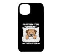 First They Steal Your Heart - Border Terrier Lover Dog Mom Case for iPhone 13