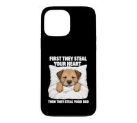 First They Steal Your Heart - Border Terrier Lover Dog Mom Case for iPhone 13 Pro Max