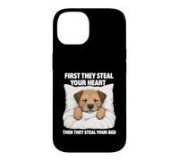 First They Steal Your Heart - Border Terrier Lover Dog Mom Case for iPhone 14