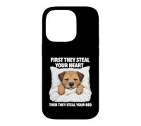 First They Steal Your Heart - Border Terrier Lover Dog Mom Case for iPhone 14 Pro