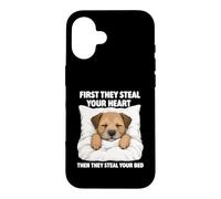 First They Steal Your Heart - Border Terrier Lover Dog Mom Case for iPhone 16