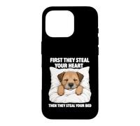 First They Steal Your Heart - Border Terrier Lover Dog Mom Case for iPhone 16 Pro