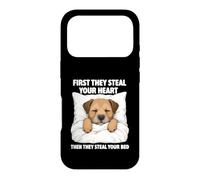 First They Steal Your Heart - Border Terrier Lover Dog Mom Case for iPhone 17 Pro