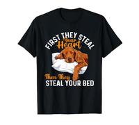 First They Steal Your Heart - Irish Setter Red Setter Dad Value Graphic T-Shirt, Men, Black, M