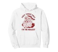 First Things First I'm The Realest Vintage Santa Christmas Pullover Hoodie