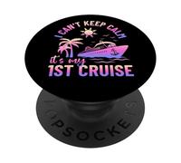 First Time Cruise Family Reunion Vacation Tropical Ocean PopSockets Adhesive PopGrip