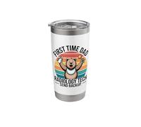 First Time Dad Radiology Tech Send Backup Funny Stainless Steel Insulated Tumbler