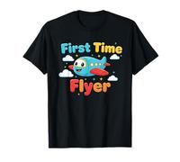 First Time Flyer Kids Airplane Cute Travel Adventure Shirt T-Shirt